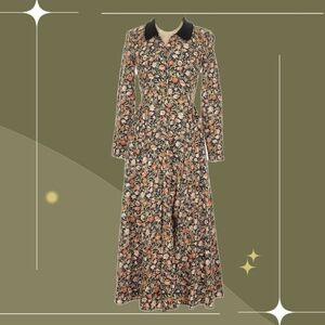 🍋✨ Vintage 90s Laura Ashley Florla Riding Dress Size 6